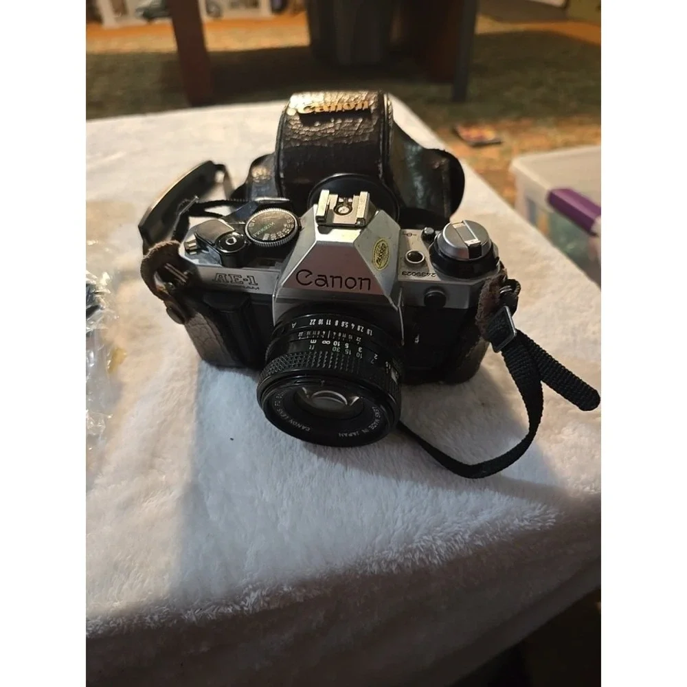 Classic Canon AE-1 Program Camera Bundle with 50mm Lens & Protective Carry Case